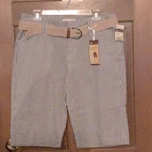 Lee Bermuda Shorts with Belt, NWT